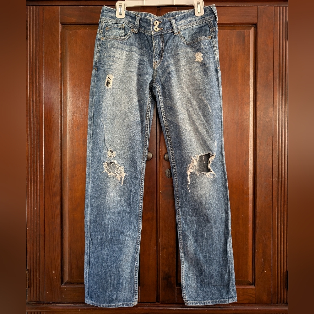 Express Distressed Boyfriend Jeans
